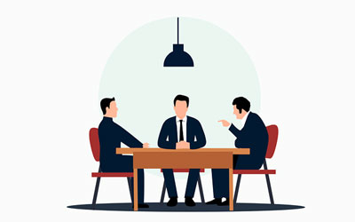 People in a business meeting